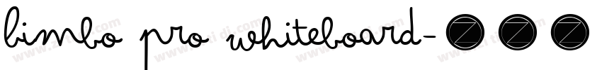Bimbo pro whiteboard字体转换